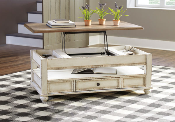 Realyn Two-Tone Lift Top Cocktail Table - Image 2