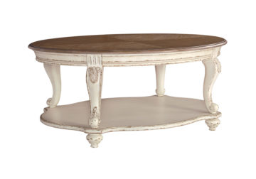 Alternative view of Realyn Two-Tone Oval Cocktail Table