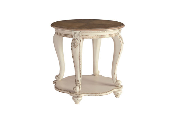 Realyn Two-Tone Round End Table - Image 2