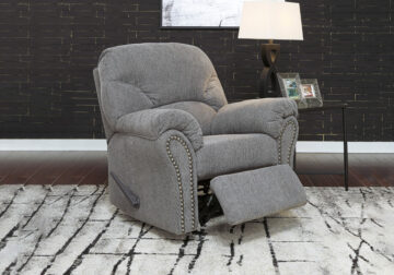 Alternative view of Allmaxx Pewter Rocker Recliner