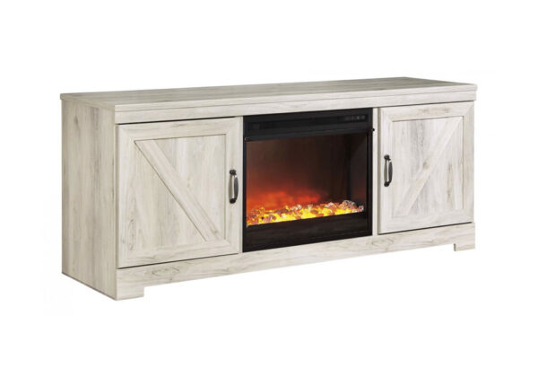 Bellaby Whitewash TV Stand w/Fireplace - Image 3
