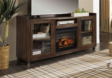 Starmore Brown XL TV Stand w/Fireplace