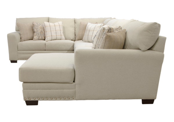 Middleton Cement 3pc RAF Chaise Sectional - Image 4