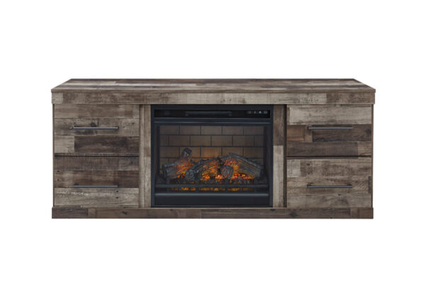 Derekson Large TV Stand w/Fireplace - Image 3
