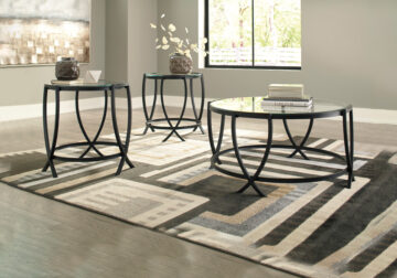 Tarrin Black 3pc Occasional Table Set