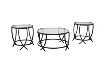 Alternative view of Tarrin Black 3pc Occasional Table Set