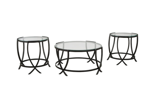 Tarrin Black 3pc Occasional Table Set - Image 2