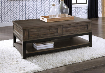 Johurst Grayish Brown Lift-Top Cocktail Table