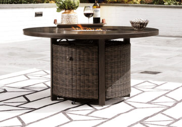 Paradise Trail Medium Brown Fire Pit Table