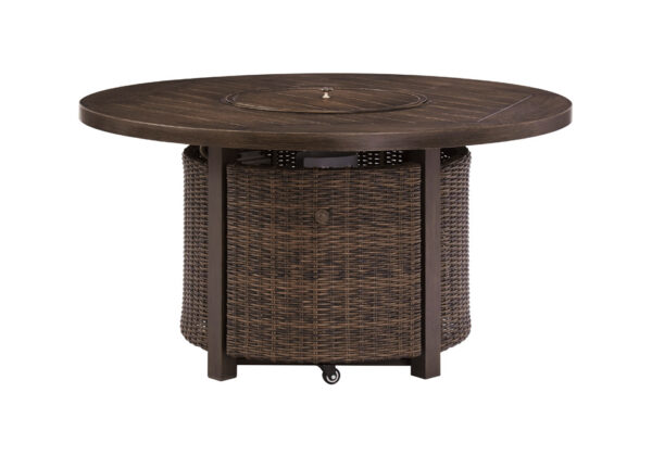 Paradise Trail Medium Brown Fire Pit Table - Image 3