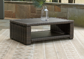 Grasson Lane Brown Outdoor Cocktail Table