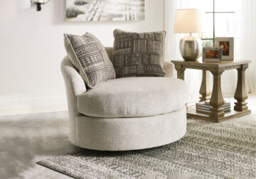 Soletren Stone Swivel Accent Chair