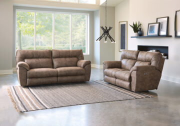 Hollins Coffee Power Reclining Sofa Set