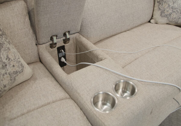 McPherson Buff 6pc Power Reclining Sectional - Image 2