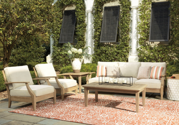 Clare View Beige Outdoor Sofa - Image 3