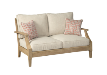 Alternative view of Clare View Beige Outdoor Loveseat
