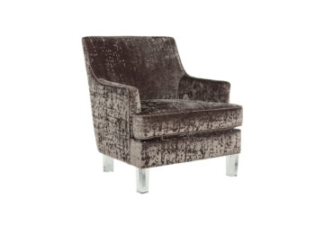 Alternative view of Gloriann Charcoal Accent Chair