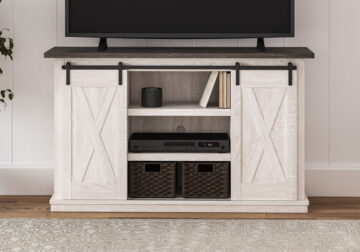 Dorrinson Medium Two Tone TV Stand