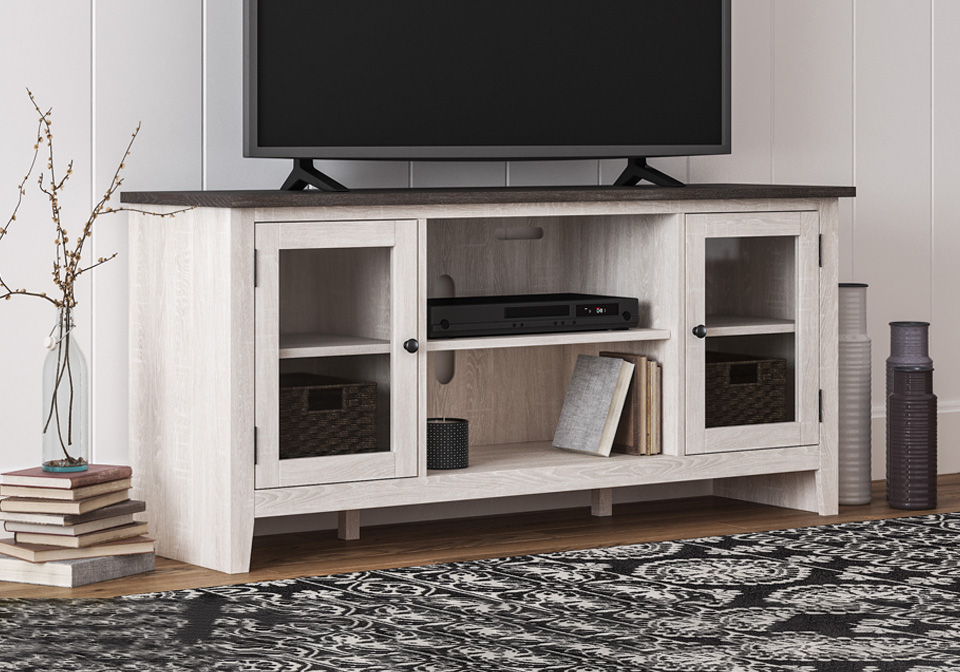 Dorrinson Large Two Tone TV Stand
