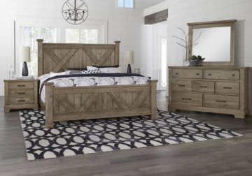 Cool Rustic Stone King Bedroom Set