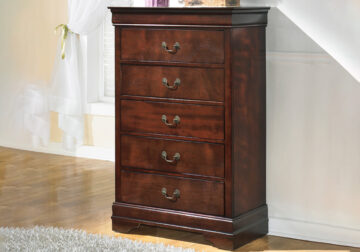 Alisdair Dark Brown Five Drawer Chest