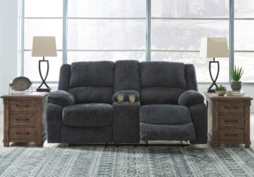 Draycoll Slate Power Reclining Loveseat