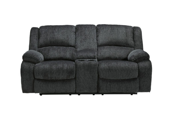 Draycoll Slate Reclining Loveseat - Image 2