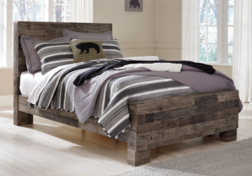Derekson Multi-Gray Full Panel Bed