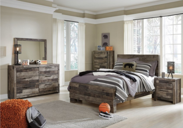 Derekson Multi-Gray Full Panel Bed - Image 3