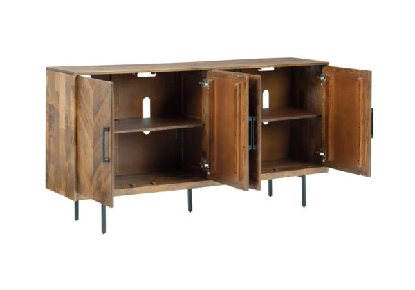 Prattville Brown Accent Cabinet - Image 2