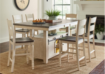 Madison County 7-Piece Counter Height Dining Set