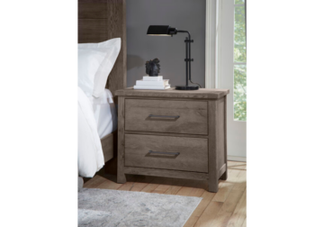 Alternative view of Dovetail Mystic Grey Nightstand