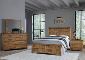 Dovetail Natural King Bedroom Set