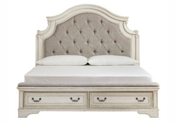 Alternative view of Realyn Two-Tone Queen Panel Storage Bed