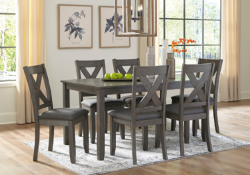 Caitbrook Gray 7-Piece Dining Room Set