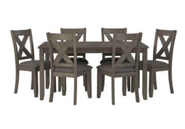 Alternative view of Caitbrook Gray 7-Piece Dining Room Set