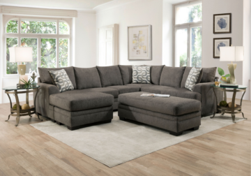 Alternative view of Bailey Charcoal 2-Piece LAF Chaise Sectional