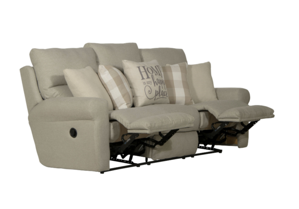 Westport Cement Lay-Flat Reclining Sofa - Image 2