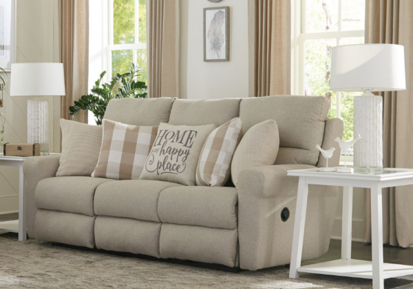 Westport Cement Lay-Flat Reclining Sofa Set - Image 3
