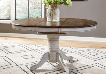 Alternative view of Carolina Crossing White 5pc. Dining Set