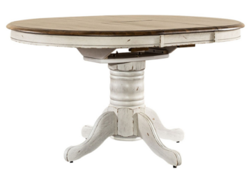 Alternative view of Carolina Crossing White Dining Table