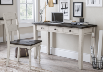 Madison County White Power Desk and Chair