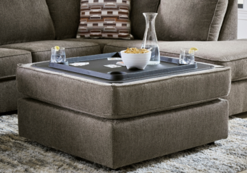 Alternative view of O'Phannon Putty Storage Ottoman
