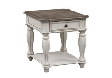 Alternative view of Magnolia Manor Antique White End Table