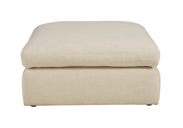 Elyza Linen Oversized Ottoman - Image 2