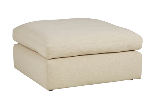 Elyza Linen Oversized Ottoman - Image 3
