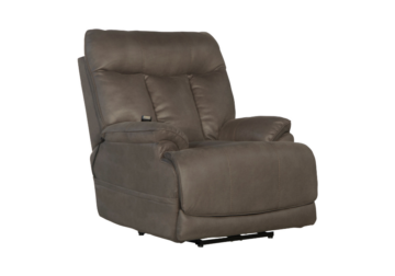 Anders Charcoal Power Headrest Lay-Flat Recliner