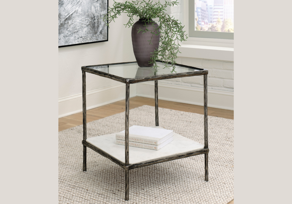 Ryandale Pewter Accent Table