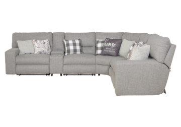 Alternative view of Rockport Gray 6pc. Power Reclining Sectional