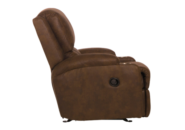 Kyle Walnut Rocker Recliner - Image 4